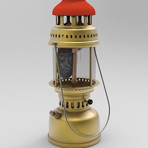 Light Luxury Kerosene Lamp 3d model