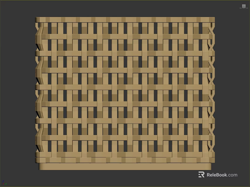 Bird Nest Structure Featuring Intricate Woven Patterns And Natural Fiber Design 3d model 