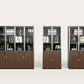 Office Furniture File Cabinet File Cabinet Storage Cabinet Bookcase Glass Cabinet Decoration 3d model