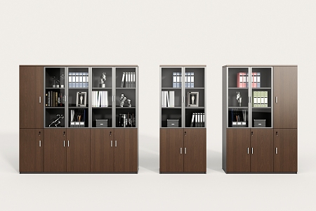 Office Furniture File Cabinet File Cabinet Storage Cabinet Bookcase Glass Cabinet Decoration 3d model