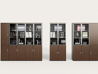 Office Furniture File Cabinet File Cabinet Storage Cabinet Bookcase Glass Cabinet Decoration 3d model