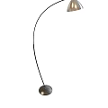 Sleek Modern Floor Lamp With Curved Stand And Round Shade For Contemporary Home Decor