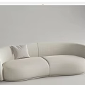 Modern Curved Design Two-Seater Sofa With Light And Dark Color Options And Accent Pillow