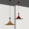 Modern minimalist small chandelier 3d model