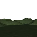 Scenic Park Landscape With Green Rolling Hills And Lush Grassland