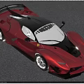 Red Sports Car With Sleek Design And Black Accents