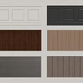 Various Colors And Designs Of Wainscoting Panels For Interior Wall Decoration