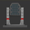 laser tower turret turntable sci-fi tower defense game tower defense sci-fi turret game turret game turret 3d model