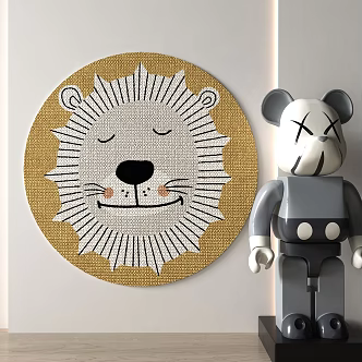Modern Round Carpet Children's Carpet 3d model