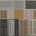Various Window Blinds With Different Colors And Styles For Interior Design