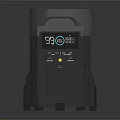 ECOMAX PRO Industrial Portable Power Station With Digital Display Multiple Outlets And Wheels 3d model