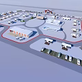 Boutique Guesthouse Buildings With Overall Layout Parking Area And Courtyard Planning