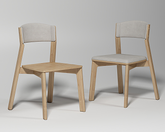 Nordic Dining Chair 3d model