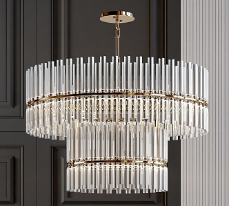 Crystal chandelier 3d model