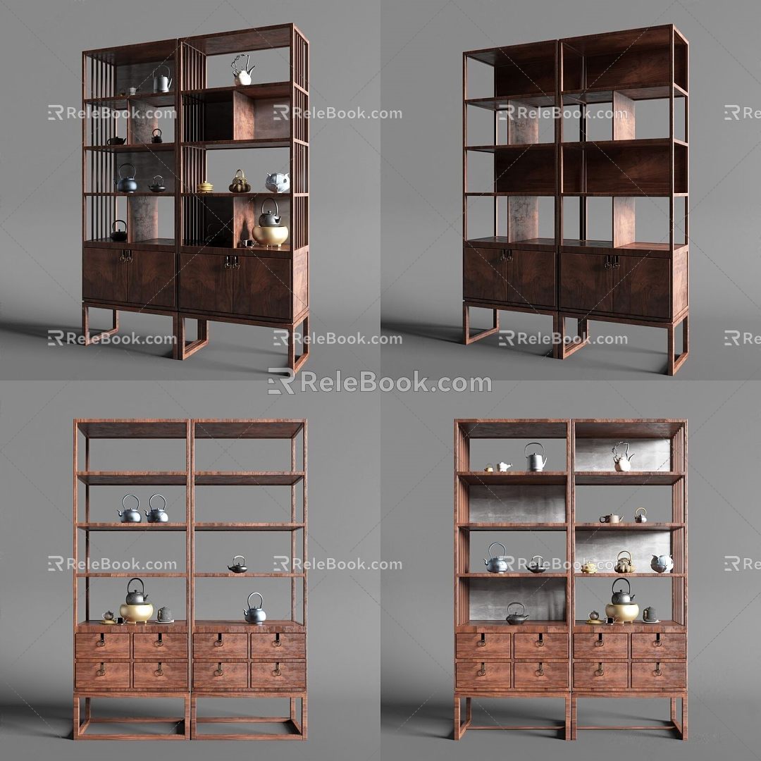 New Chinese Museum Rack 3d model