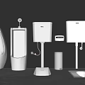 Modern Urinals In Different Styles With Wall Mounted Floor Standing Designs Water Tanks And Accessories