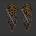 European Medieval Shield Ancient Shield 3d model