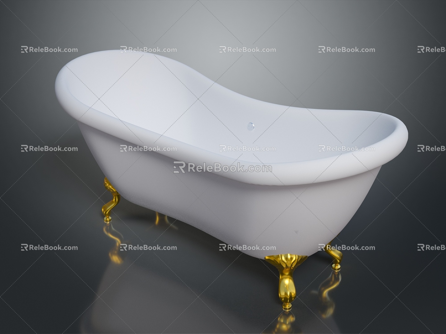 Bathtub Deluxe Bathtub Large Bathtub Household Ceramic Bathtub 3d model