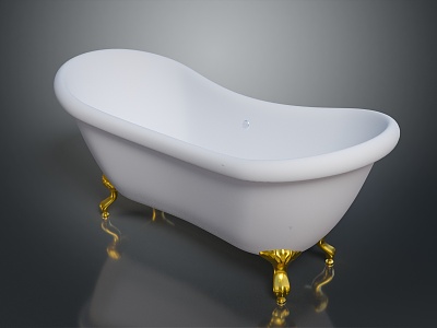 Bathtub Deluxe Bathtub Large Bathtub Household Ceramic Bathtub 3d model