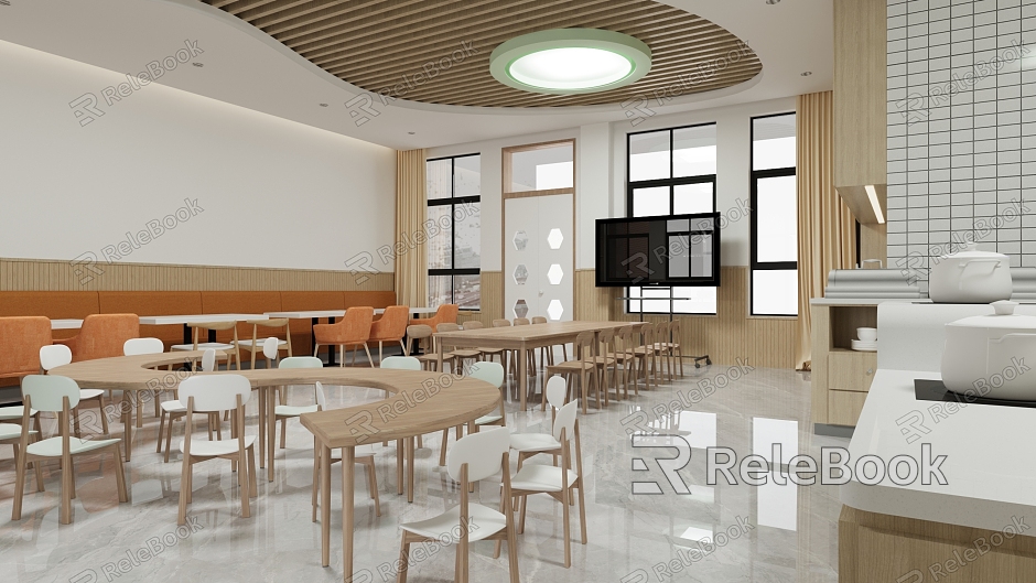 Student Cooking Room Dining Room model