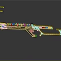 Science Fiction Firearms Next Generation Firearms Science Fiction Game Gun Game Firearms Game Gun Concept Gun Laser Gun 3d model