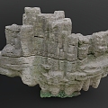 Stone Scan Stone Stone Block Rock Reef Boulder Cliff Cliff Cliff Terrain 3d model