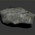 Wood And Stone Natural Decorative Material With Irregular Shape Green Veins And Textured Surface