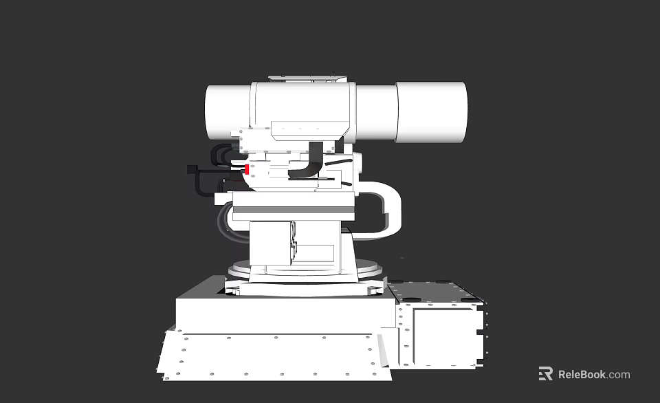 Heavy Duty Commercial Equipment With Rotary Arm Stable Base And Precision Components 3d model 