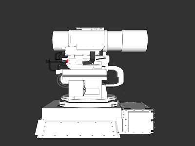 Heavy Duty Commercial Equipment With Rotary Arm Stable Base And Precision Components 3d model
