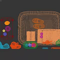 Practical Laundry And Daily Essentials With Towels Toiletries Slippers Storage Racks And Mirror