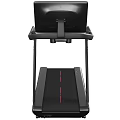 Modern Black Treadmill With Large Screen And Running Belt For Home Gym