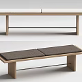 Modern Upholstered Bench With Wooden Frame And White And Dark Gray Cushions