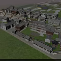 Ancient Architecture Complex Featuring Traditional Tiled Roofs Courtyards And Scenic Layout