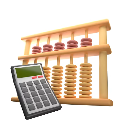 Smart Machine Calculator Enhancing Traditional Abacus for Efficient Computing Tasks 3d model