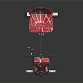 Red Spider Web Pattern Kids Tricycle With Black Handlebars And Blue Accents