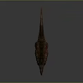 Realistic Ankylosaurus Dinosaur Model With Armored Skin Red Spots And Red Eyes