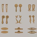 Different Styles of Decorative Metal Door Handles Featuring Ornate and Classic Designs