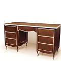 Elegant Wooden Storage Cabinet With Multiple Drawers And Curved Legs Design