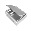 Stainless Steel Equipment With Open Lid And Side Control Panel Features