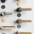 Modern door handle hardware door handle 3d model