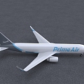 Amazon PrimeAir Boeing 767 freighter plane 3d model