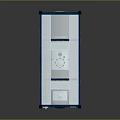 ACME Industrial Tank Container With Blue Frame And Metal Storage Structure