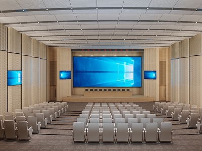 Modern Conference Hall Report Hall 3d model