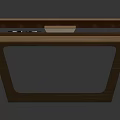 Modern Ping Pong Table With Wooden Tabletop Metal Net And Paddles