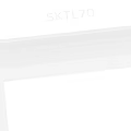 White Decorative Molding with Curved Layers and Architectural Design Details