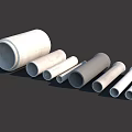 Concrete Pipes In Various Sizes As Durable Construction Components For Building Projects 3d model