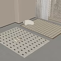 modern square carpet 3d model