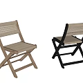 Stylish Foldable Dining Chairs With Woven Design Wooden Frame And Light Dark Colors
