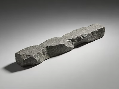 Rustic Natural Stone Landscape Sculpture with Irregular Shape and Textured Surface 3d model