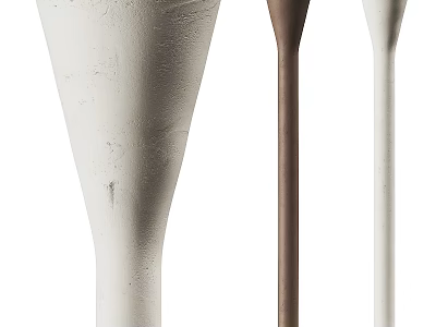 Modern Floor Lamps With White And Brown Sleek Design For Home Decor 3d model